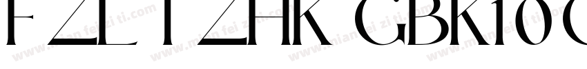FZLTZHK  GBK1 0 GBK EUArial Uni字体转换